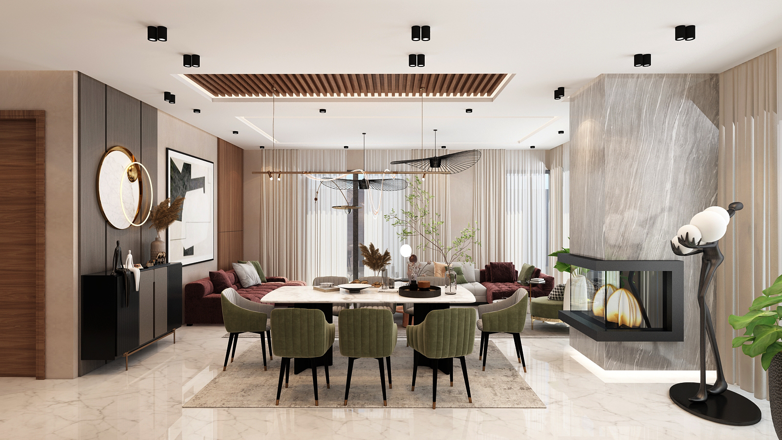 Villa Almaz – Architecte d’intérieur à Casablanca – Aménagement et design intérieur résidentiel moderne et haut de gamme