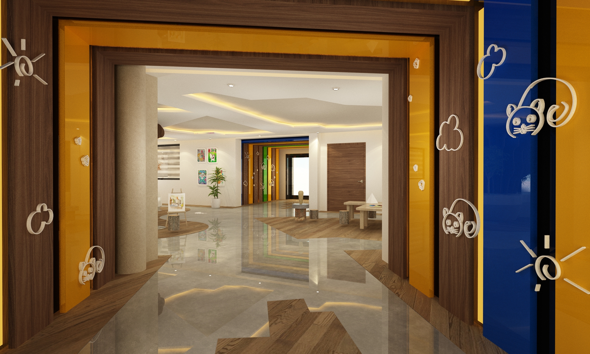 École – Architecte d’intérieur à Casablanca – Aménagement et design intérieur d’espace scolaire moderne et fonctionnel