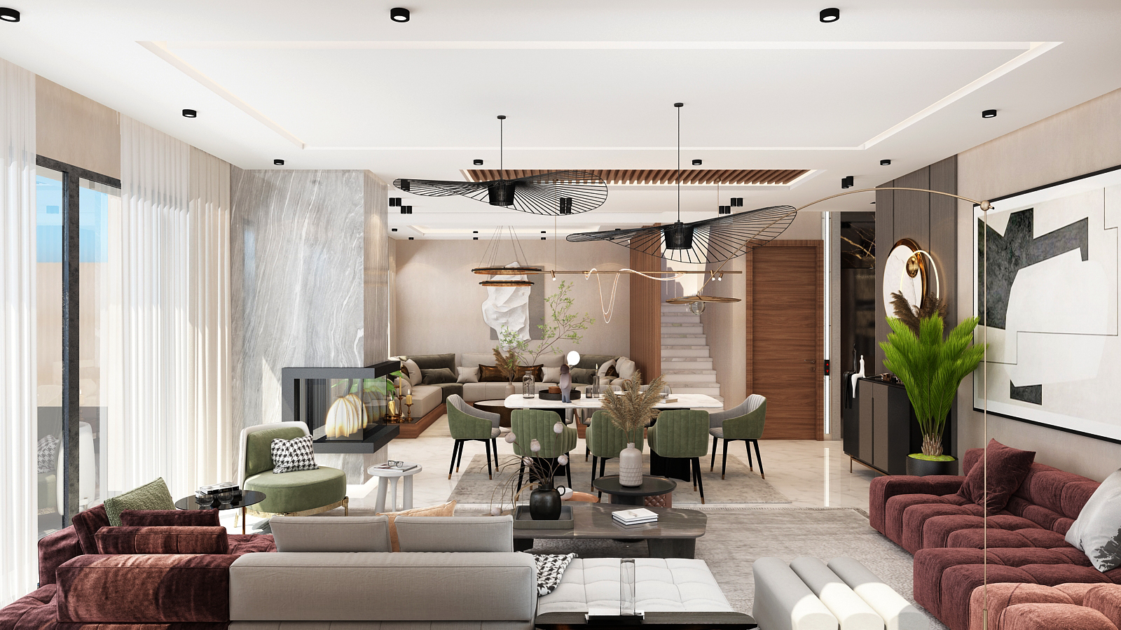 Villa Almaz – Architecte d’intérieur à Casablanca – Aménagement et design intérieur résidentiel moderne et haut de gamme