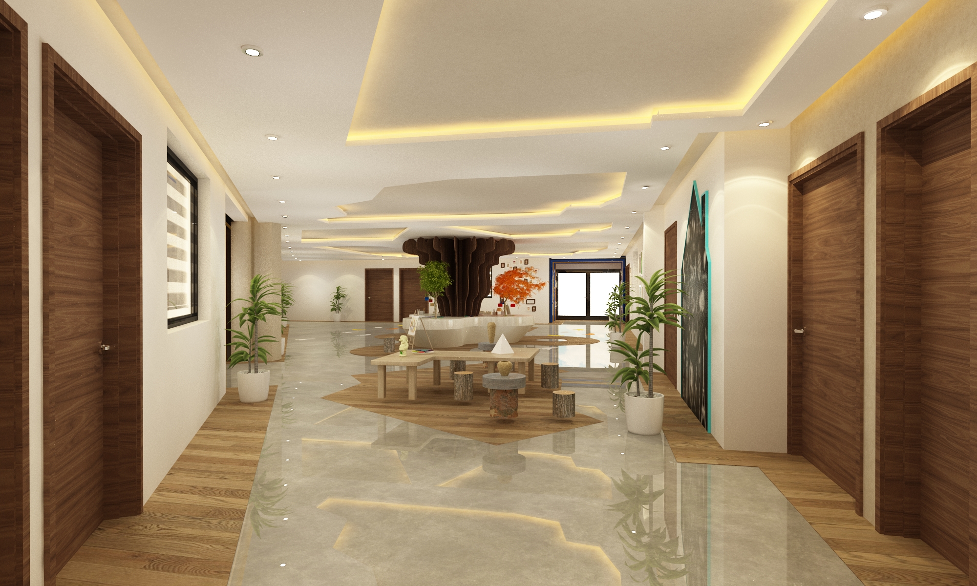 École – Architecte d’intérieur à Casablanca – Aménagement et design intérieur d’espace scolaire moderne et fonctionnel