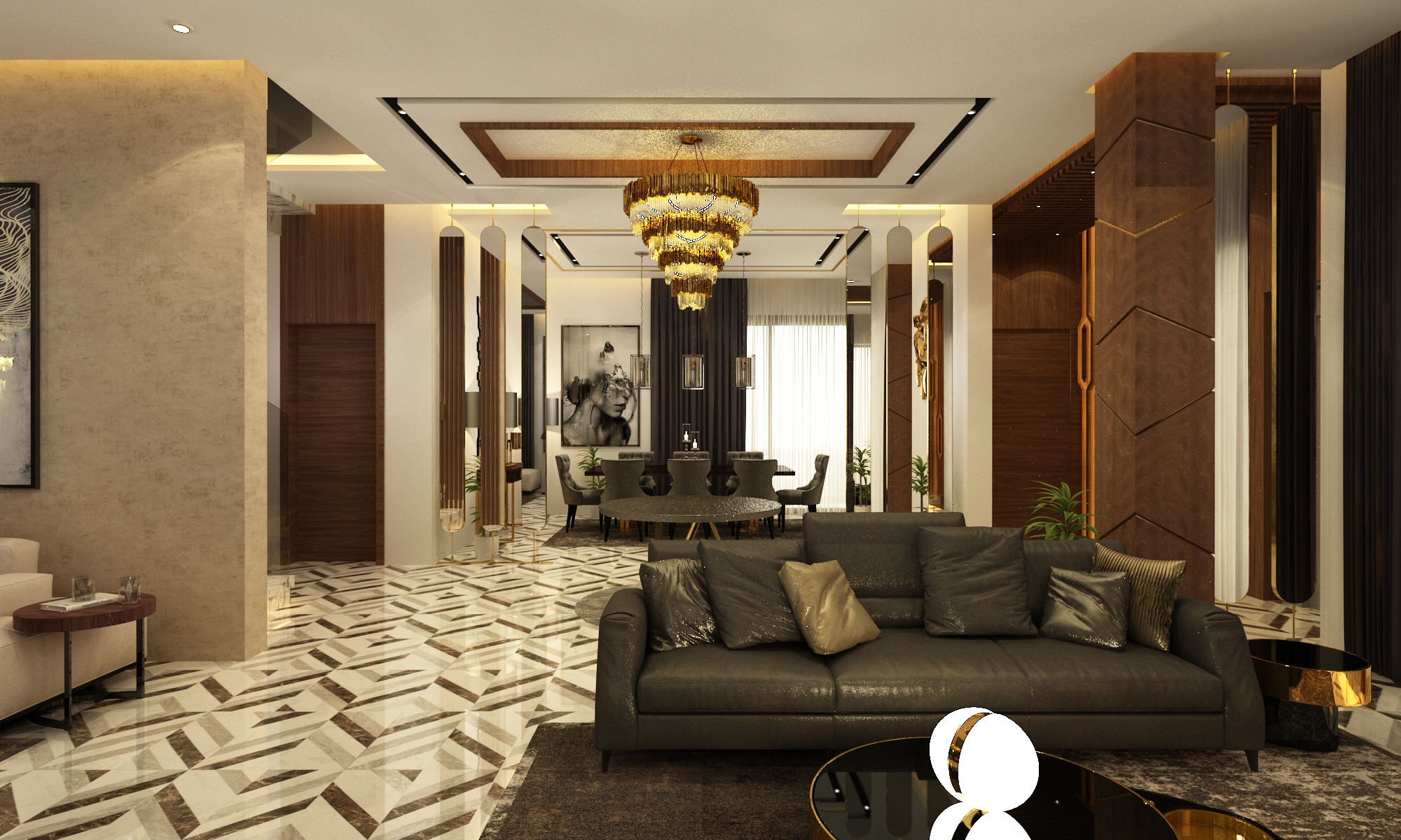 Villa Mourad Saaidi – Architecte d’intérieur à Casablanca – Aménagement et design intérieur résidentiel moderne et élégant