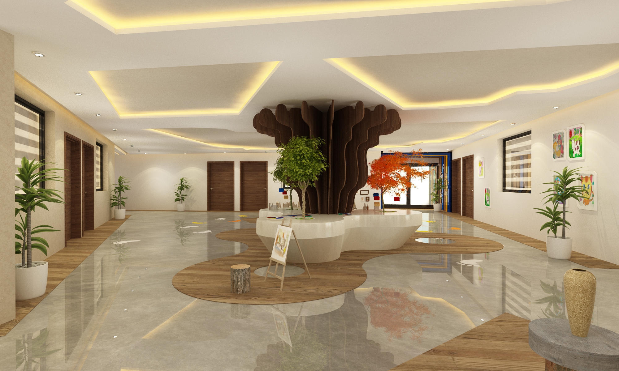 École – Architecte d’intérieur à Casablanca – Aménagement et design intérieur d’espace scolaire moderne et fonctionnel