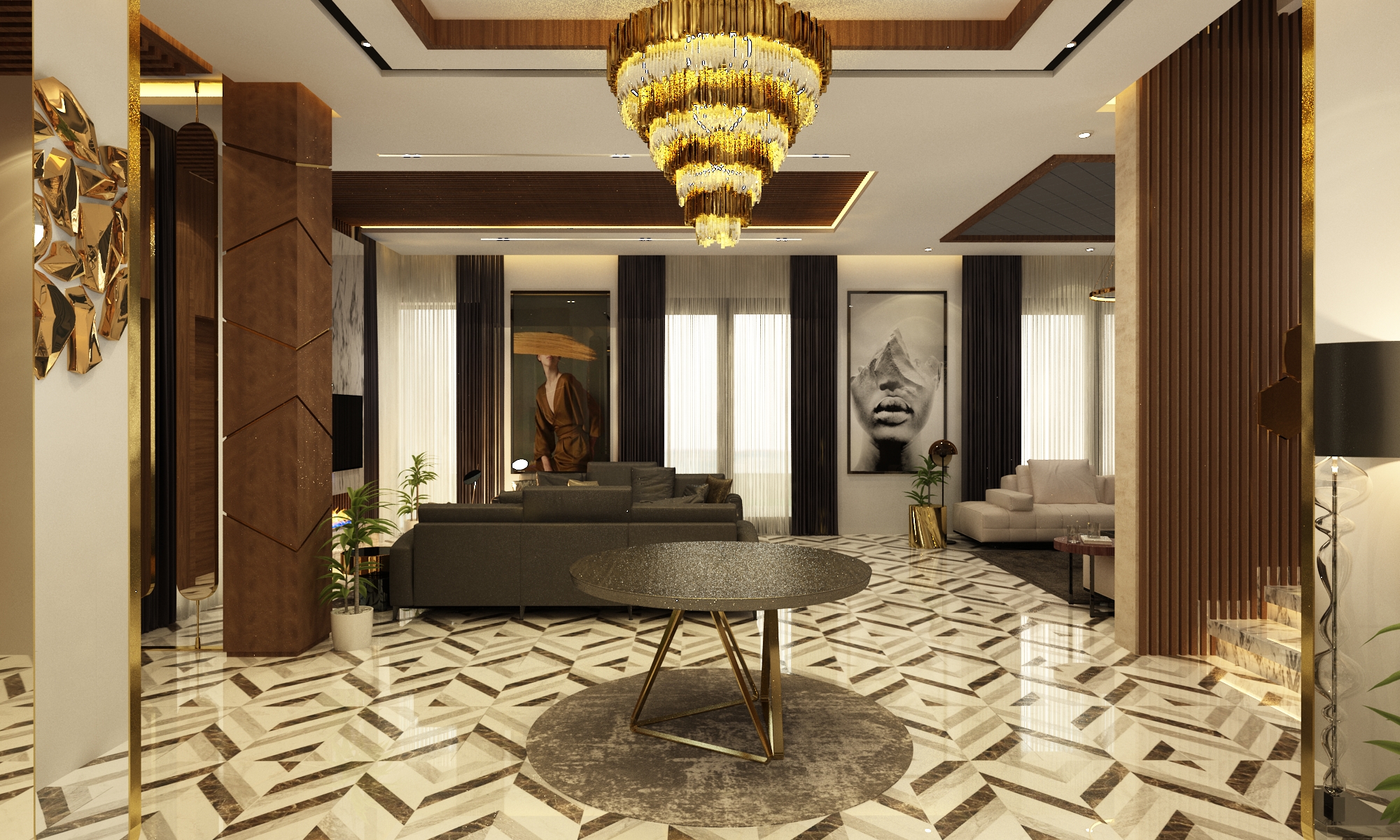 Villa Mourad Saaidi – Architecte d’intérieur à Casablanca – Aménagement et design intérieur résidentiel moderne et élégant