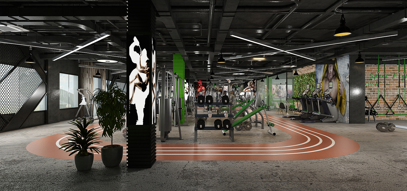 Salle de sport – Architecte d’intérieur à Casablanca – Aménagement et design intérieur d’espace fitness moderne et fonctionnel