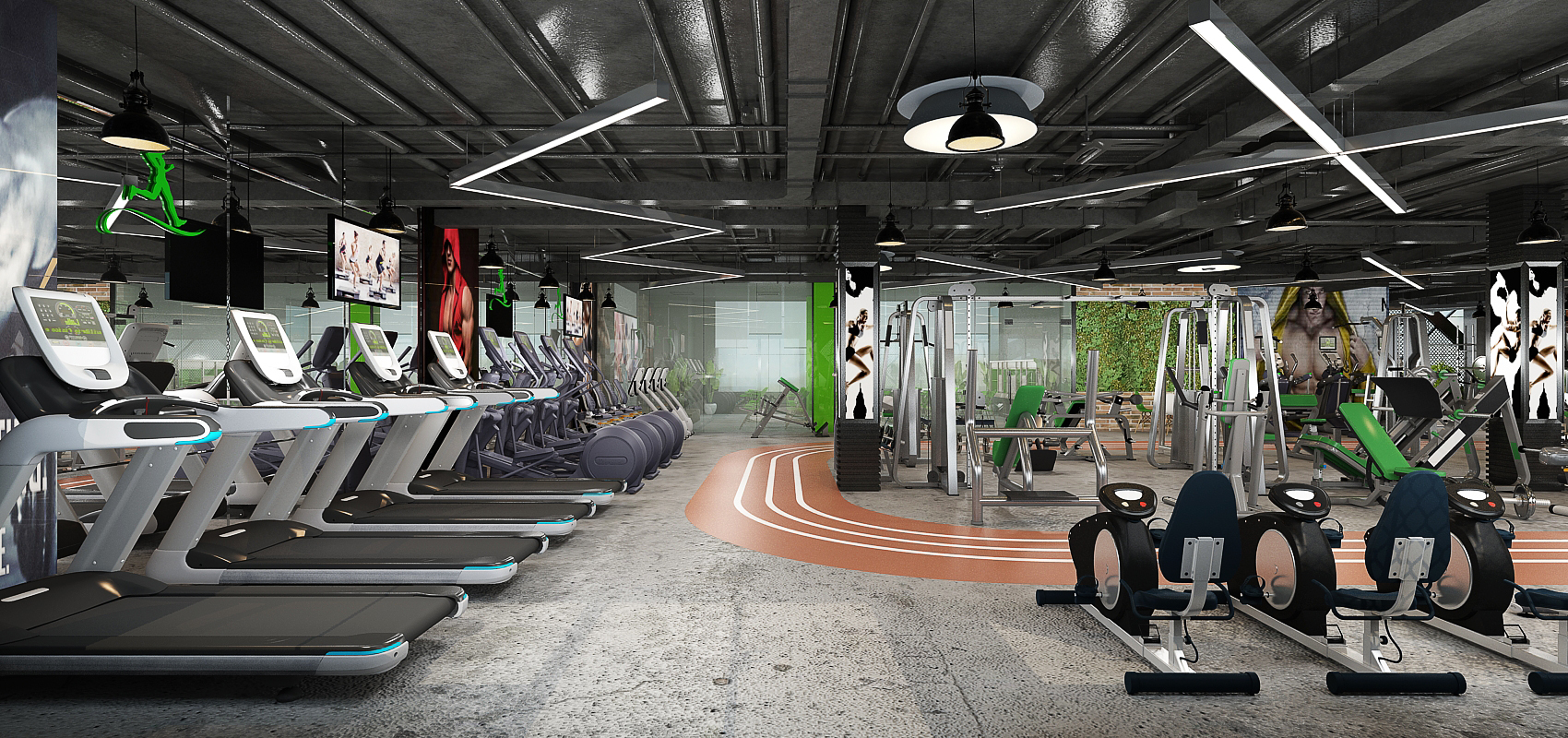 Salle de sport – Architecte d’intérieur à Casablanca – Aménagement et design intérieur d’espace fitness moderne et fonctionnel