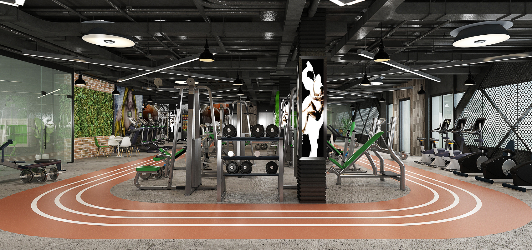 Salle de sport – Architecte d’intérieur à Casablanca – Aménagement et design intérieur d’espace fitness moderne et fonctionnel