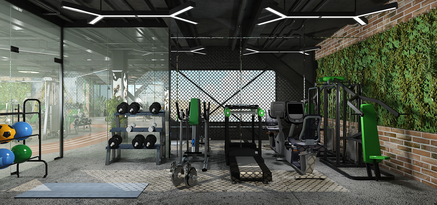 Salle de sport – Architecte d’intérieur à Casablanca – Aménagement et design intérieur d’espace fitness moderne et fonctionnel