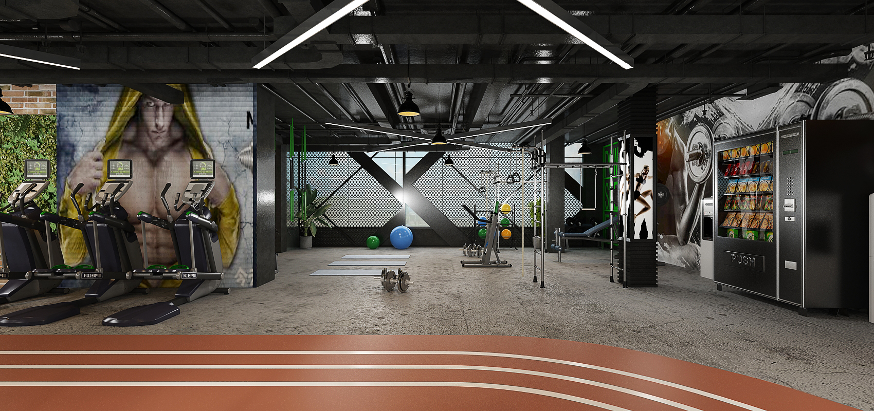 Salle de sport – Architecte d’intérieur à Casablanca – Aménagement et design intérieur d’espace fitness moderne et fonctionnel