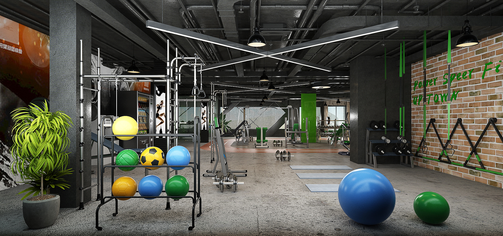 Salle de sport – Architecte d’intérieur à Casablanca – Aménagement et design intérieur d’espace fitness moderne et fonctionnel