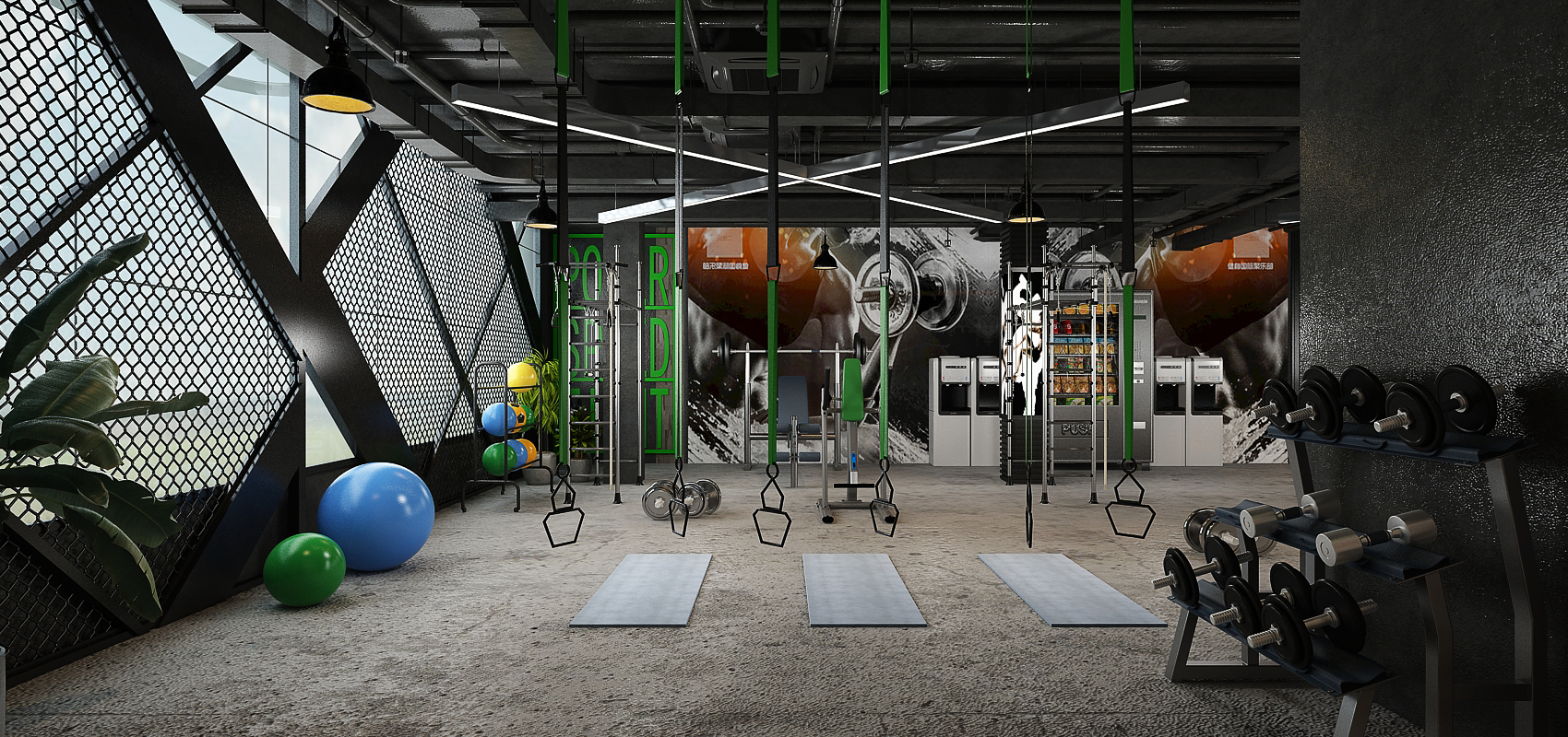 Salle de sport – Architecte d’intérieur à Casablanca – Aménagement et design intérieur d’espace fitness moderne et fonctionnel