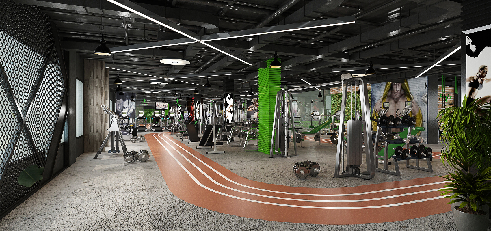 Salle de sport – Architecte d’intérieur à Casablanca – Aménagement et design intérieur d’espace fitness moderne et fonctionnel