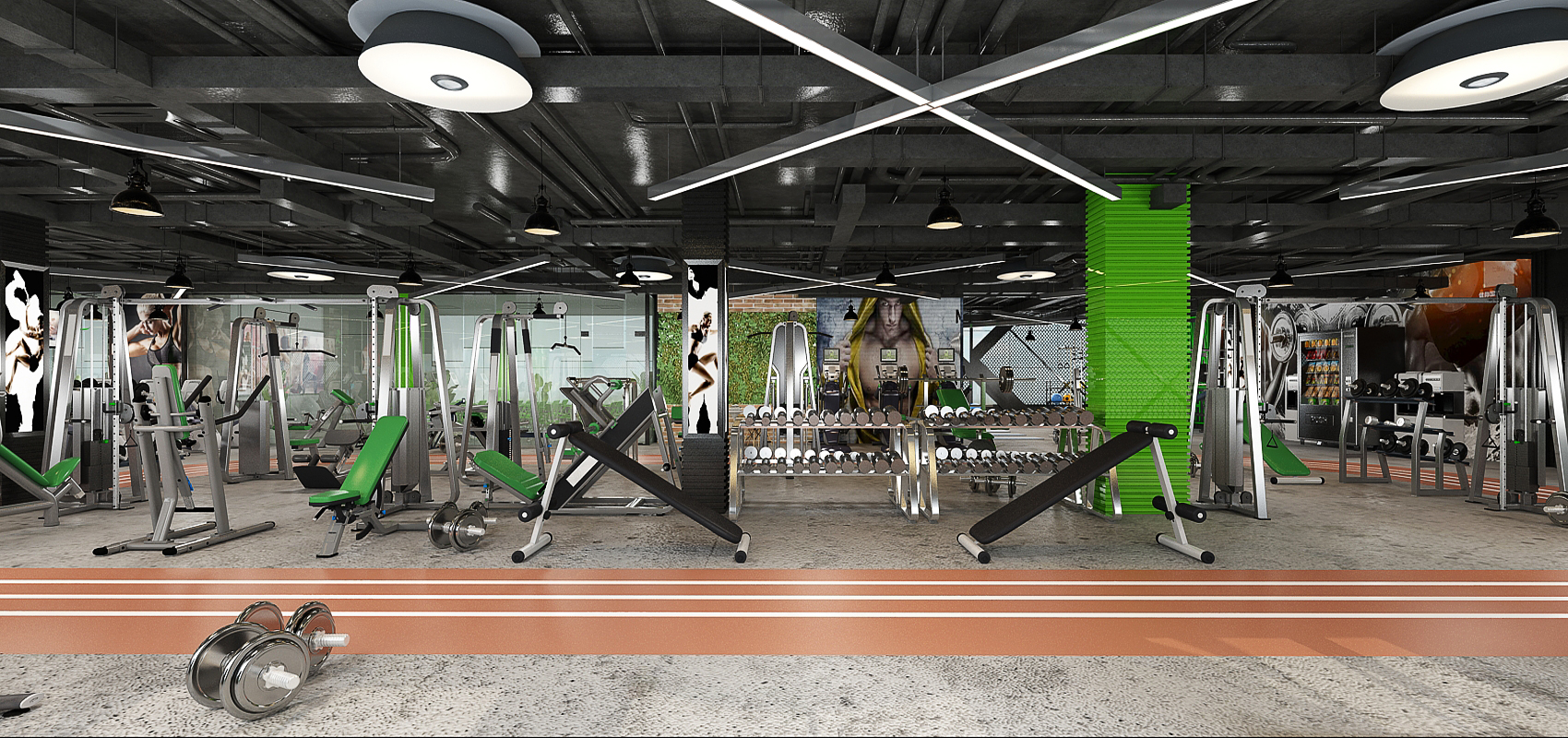Salle de sport – Architecte d’intérieur à Casablanca – Aménagement et design intérieur d’espace fitness moderne et fonctionnel