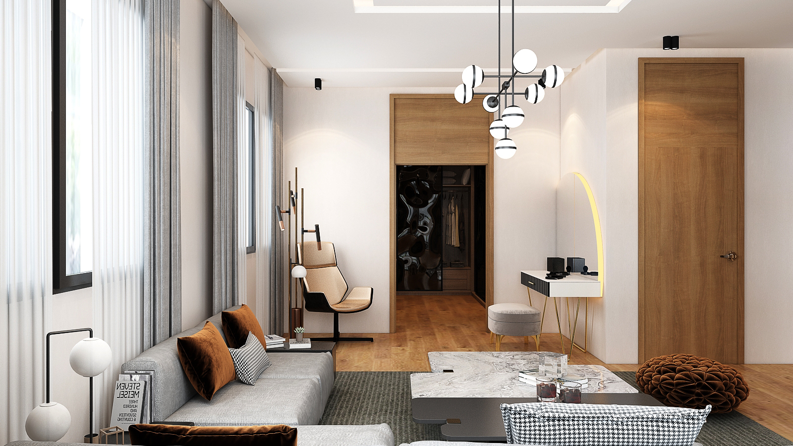 R+2 Fama – Architecte d’intérieur à Casablanca – Conception et aménagement intérieur d’immeuble moderne