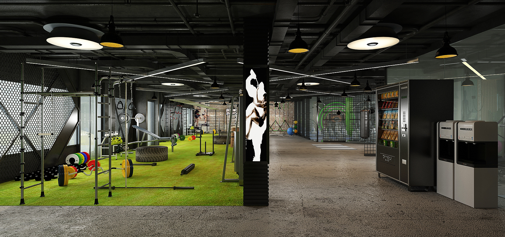 Salle de sport – Architecte d’intérieur à Casablanca – Aménagement et design intérieur d’espace fitness moderne et fonctionnel