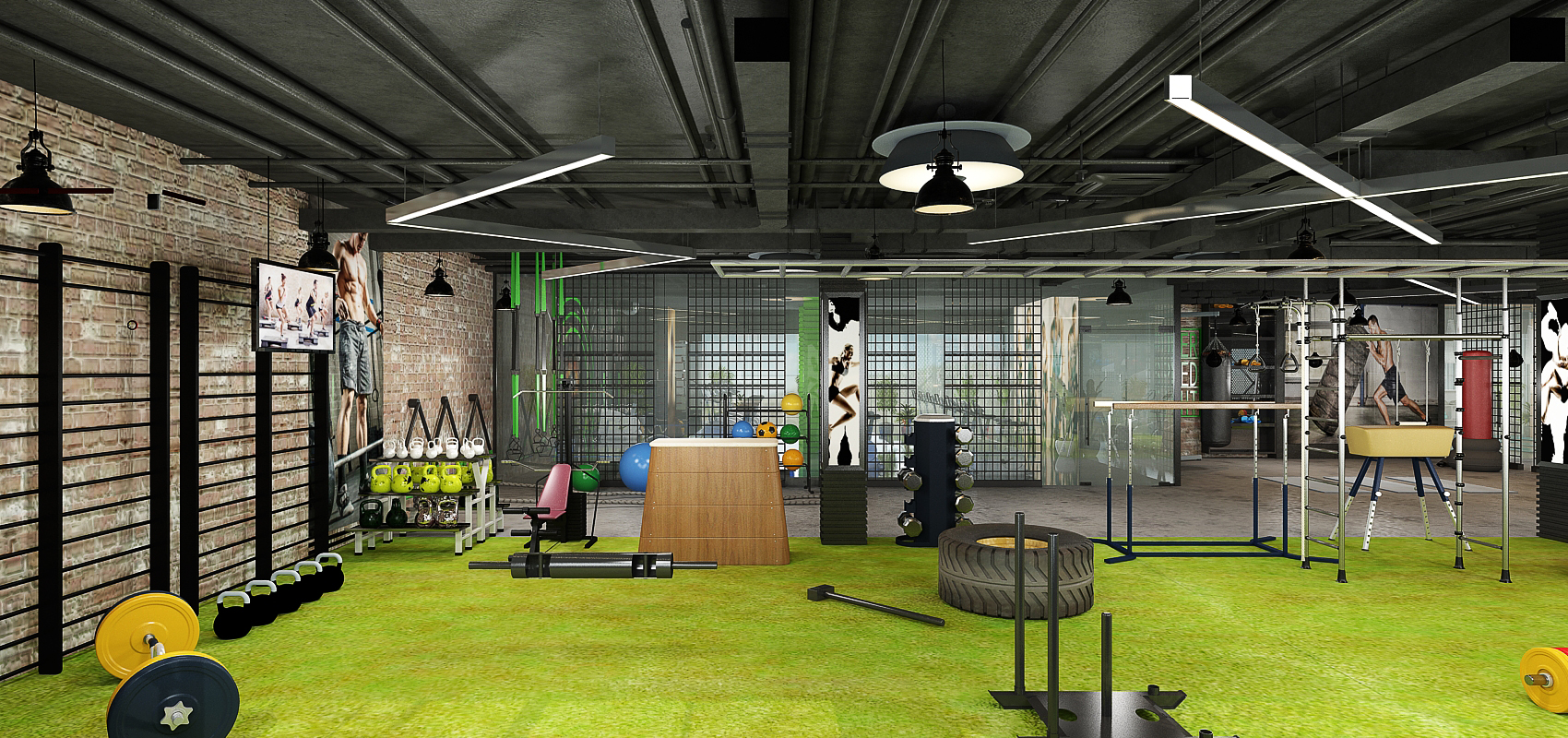 Salle de sport – Architecte d’intérieur à Casablanca – Aménagement et design intérieur d’espace fitness moderne et fonctionnel