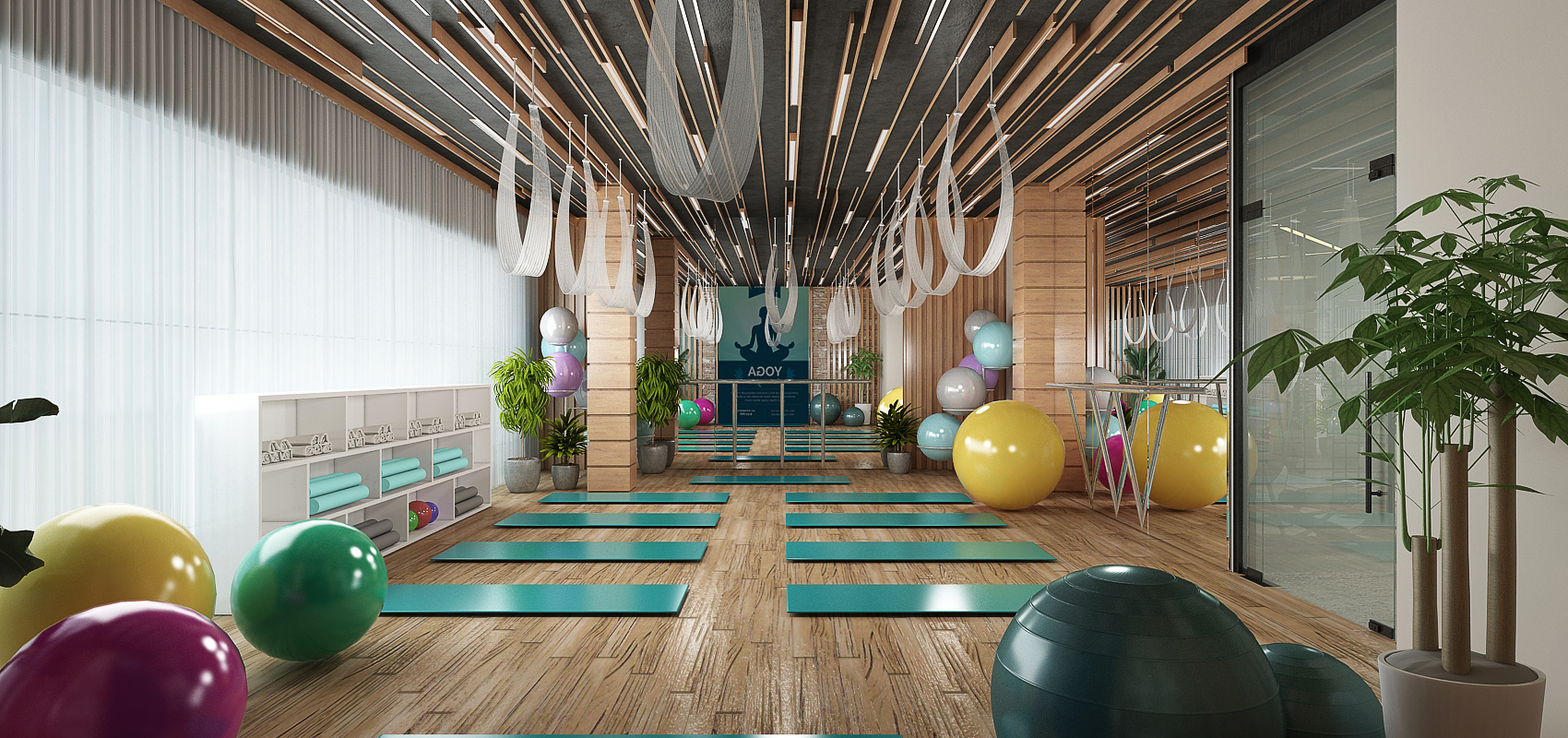 Salle de sport – Architecte d’intérieur à Casablanca – Aménagement et design intérieur d’espace fitness moderne et fonctionnel