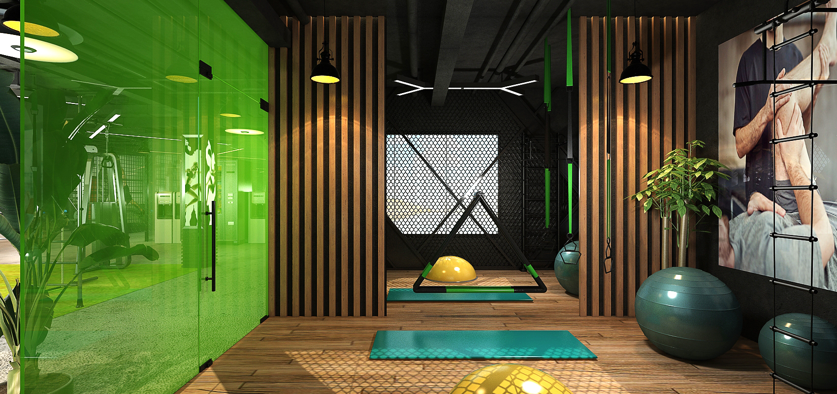 Salle de sport – Architecte d’intérieur à Casablanca – Aménagement et design intérieur d’espace fitness moderne et fonctionnel