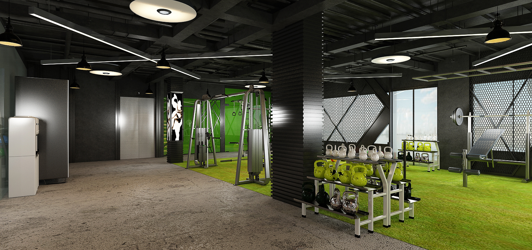 Salle de sport – Architecte d’intérieur à Casablanca – Aménagement et design intérieur d’espace fitness moderne et fonctionnel