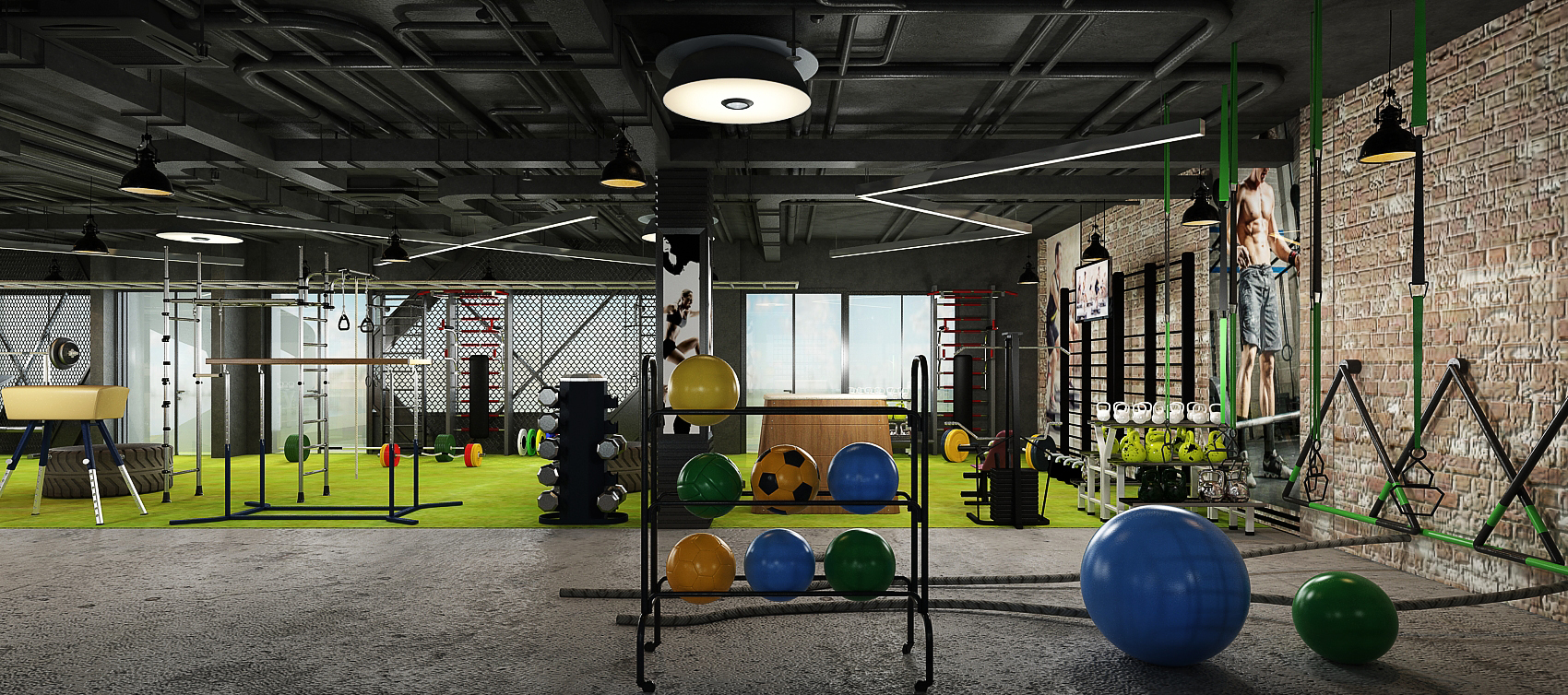 Salle de sport – Architecte d’intérieur à Casablanca – Aménagement et design intérieur d’espace fitness moderne et fonctionnel