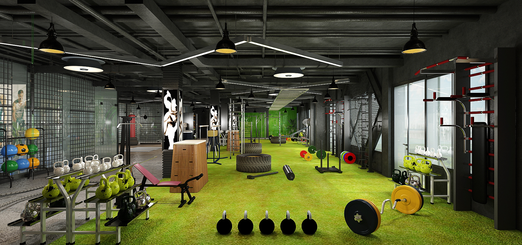 Salle de sport – Architecte d’intérieur à Casablanca – Aménagement et design intérieur d’espace fitness moderne et fonctionnel