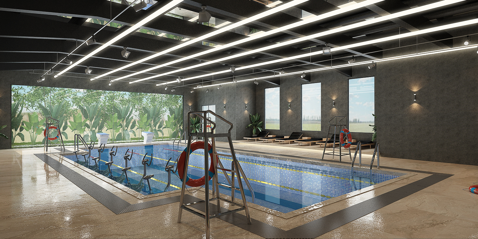 Salle de sport – Architecte d’intérieur à Casablanca – Aménagement et design intérieur d’espace fitness moderne et fonctionnel