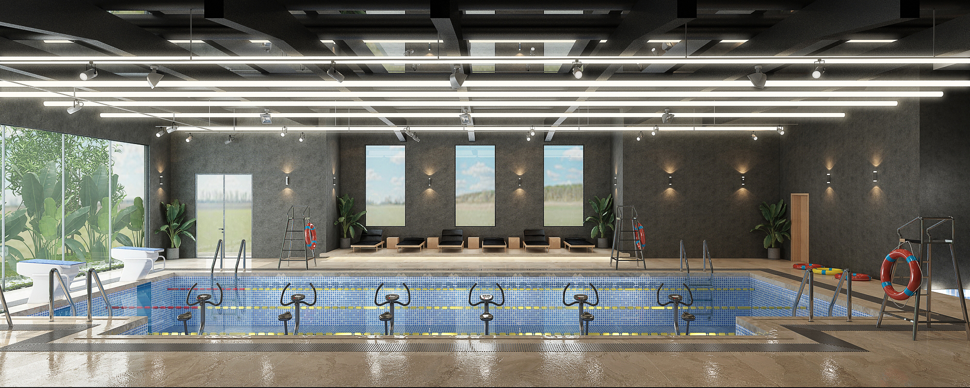 Salle de sport – Architecte d’intérieur à Casablanca – Aménagement et design intérieur d’espace fitness moderne et fonctionnel