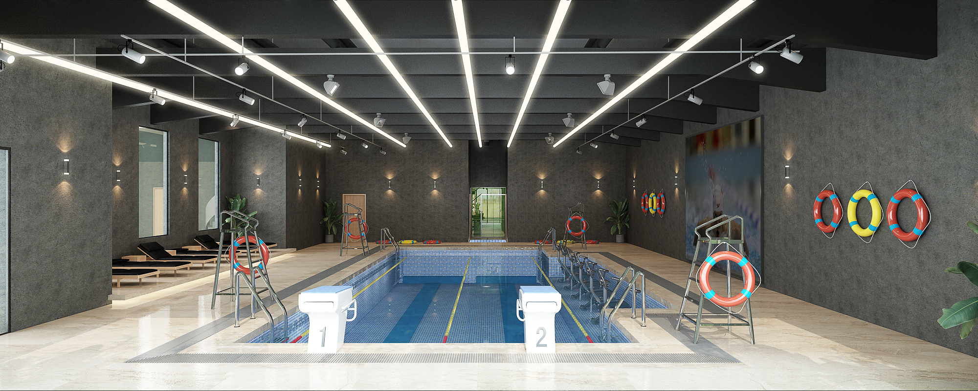Salle de sport – Architecte d’intérieur à Casablanca – Aménagement et design intérieur d’espace fitness moderne et fonctionnel