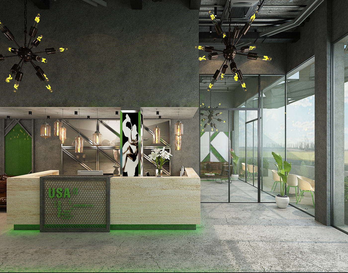 Salle de sport – Architecte d’intérieur à Casablanca – Aménagement et design intérieur d’espace fitness moderne et fonctionnel