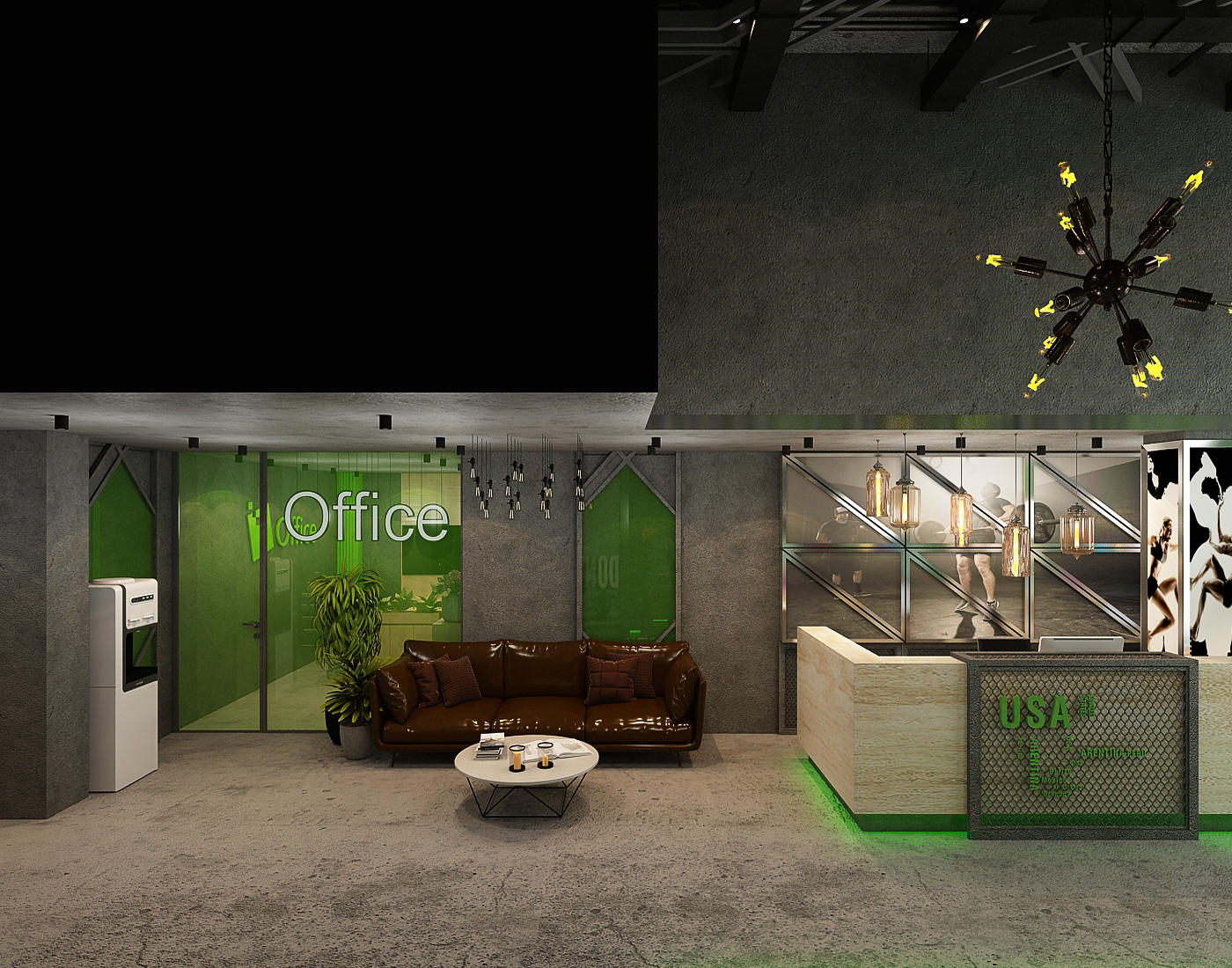 Salle de sport – Architecte d’intérieur à Casablanca – Aménagement et design intérieur d’espace fitness moderne et fonctionnel