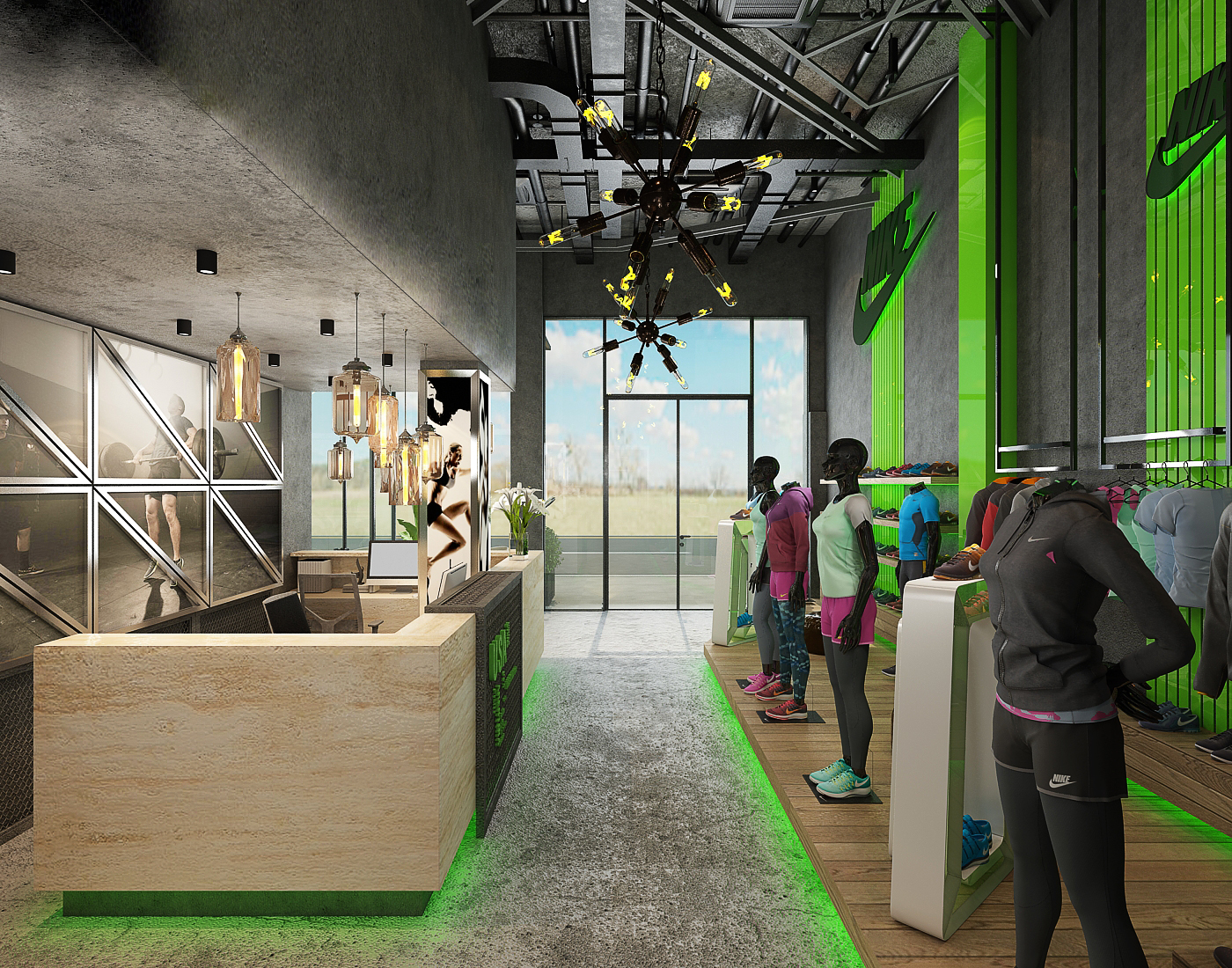 Salle de sport – Architecte d’intérieur à Casablanca – Aménagement et design intérieur d’espace fitness moderne et fonctionnel