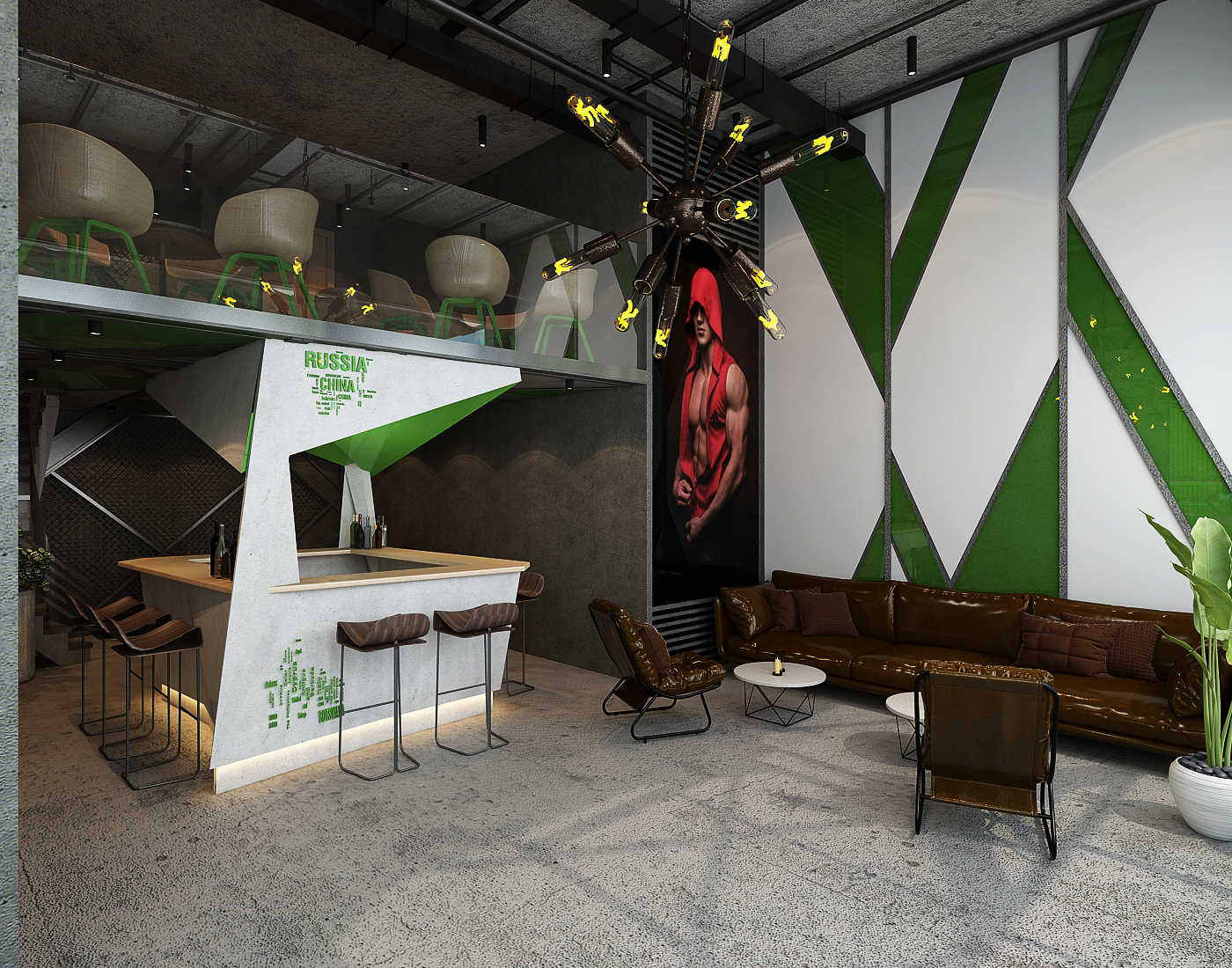 Salle de sport – Architecte d’intérieur à Casablanca – Aménagement et design intérieur d’espace fitness moderne et fonctionnel