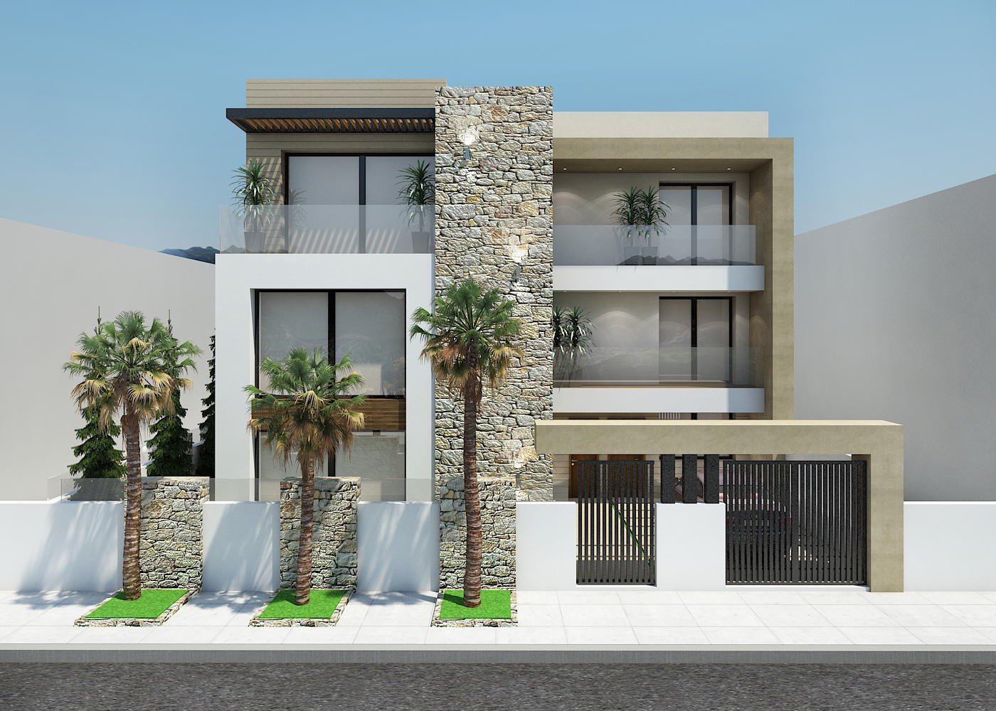 R+2 Fama – Architecte d’intérieur à Casablanca – Conception et aménagement intérieur d’immeuble moderne