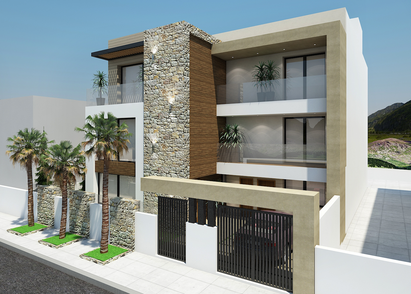R+2 Fama – Architecte d’intérieur à Casablanca – Conception et aménagement intérieur d’immeuble moderne
