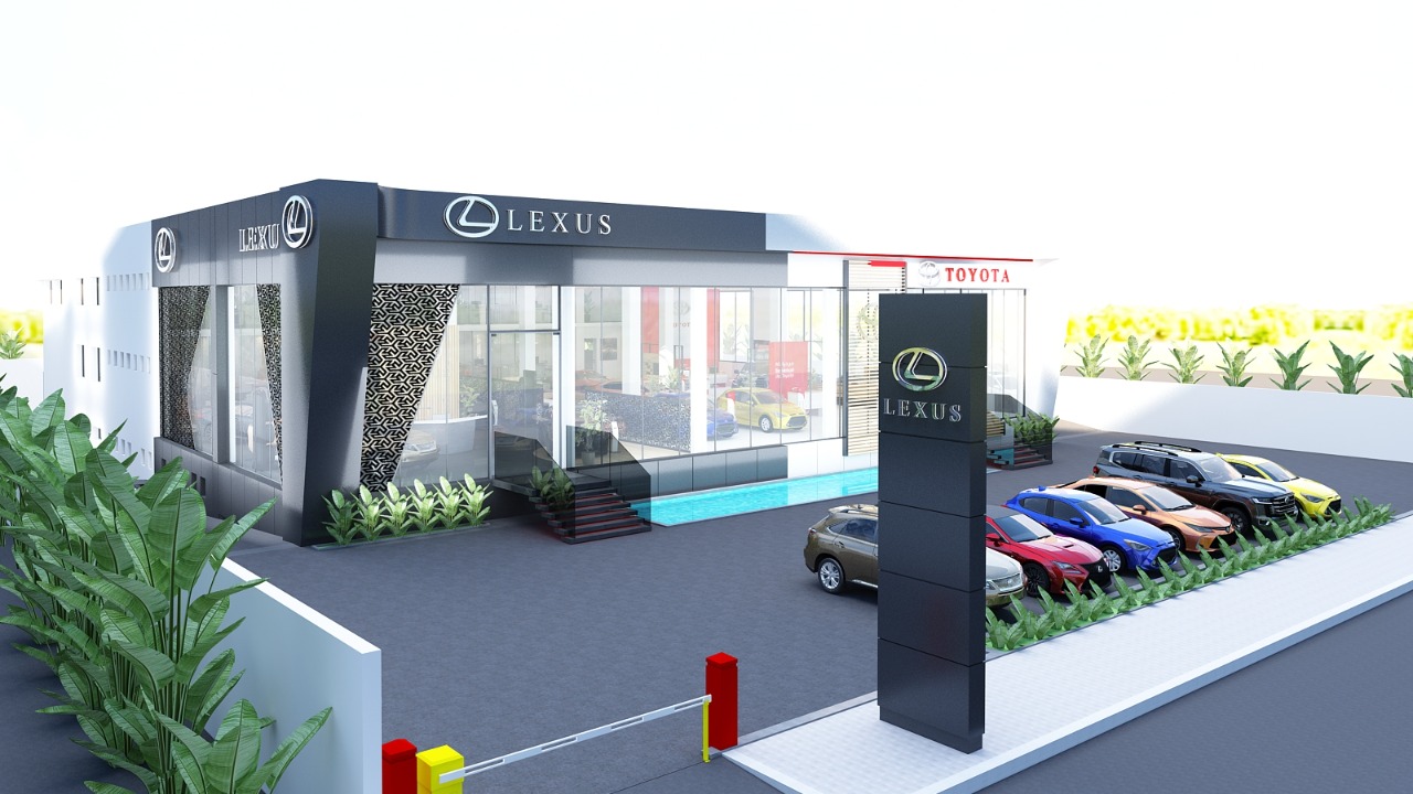 Showroom Toyota Rabat – Architecte d’intérieur au Maroc – Aménagement et design intérieur de concessionnaire automobile moderne et professionnel