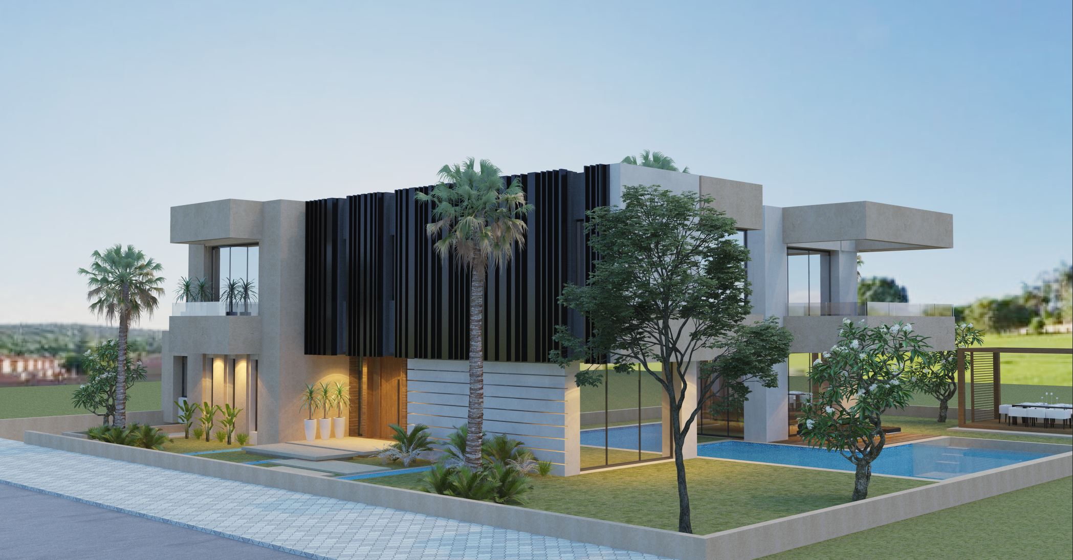 Villa Rachid Oudghiri – Architecte d’intérieur à Casablanca – Aménagement et design intérieur résidentiel moderne et élégant