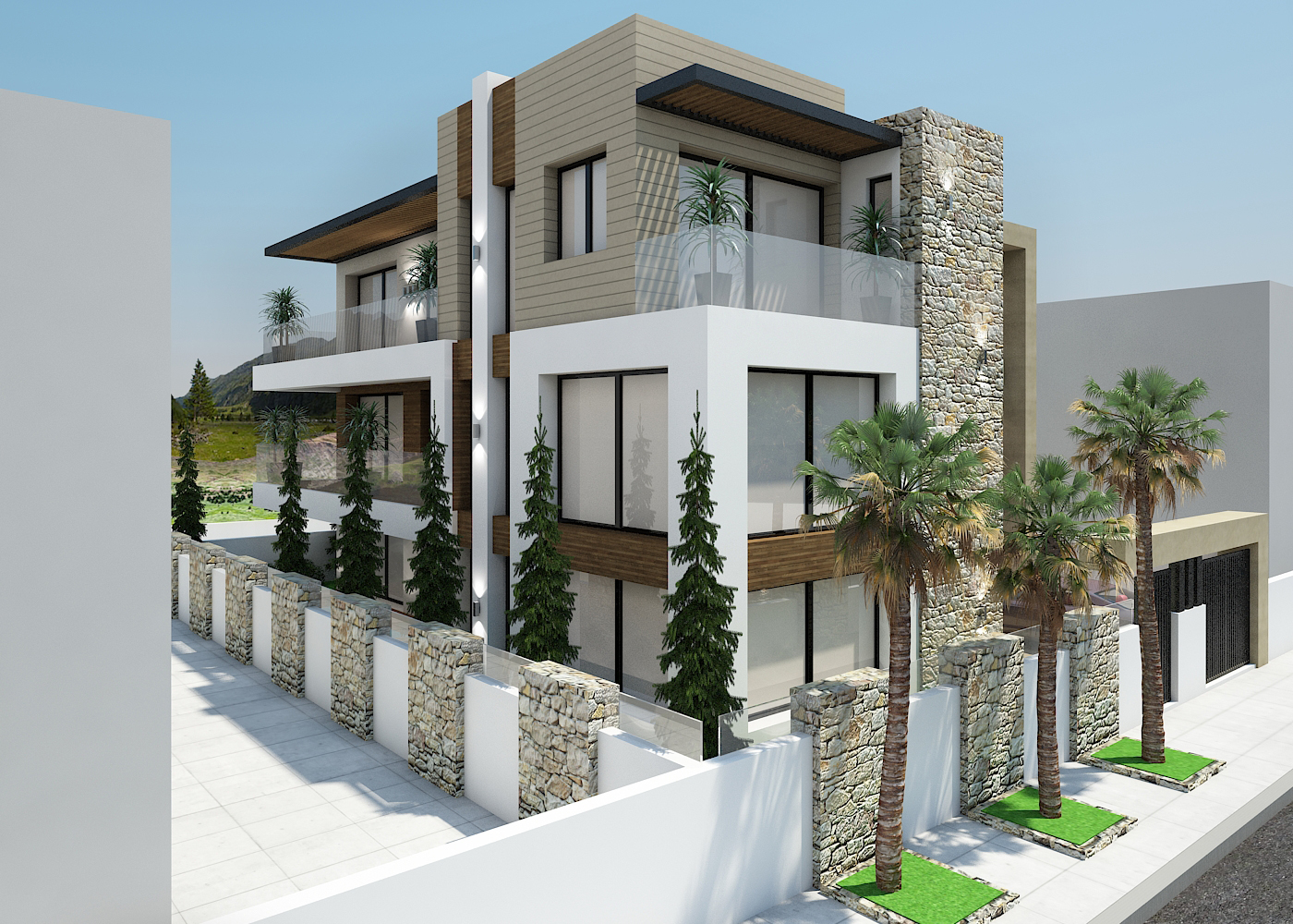 R+2 Fama – Architecte d’intérieur à Casablanca – Conception et aménagement intérieur d’immeuble moderne