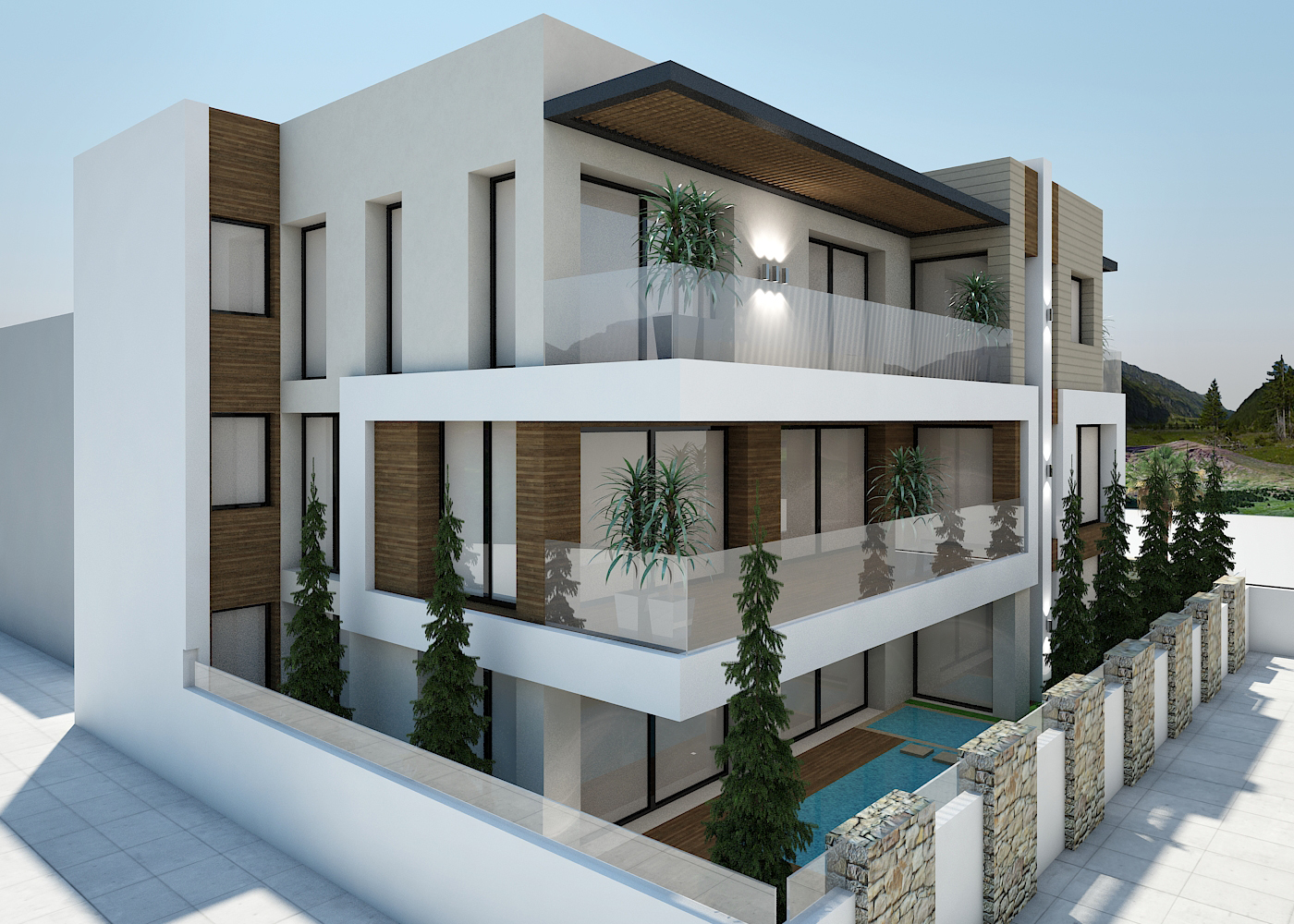 R+2 Fama – Architecte d’intérieur à Casablanca – Conception et aménagement intérieur d’immeuble moderne