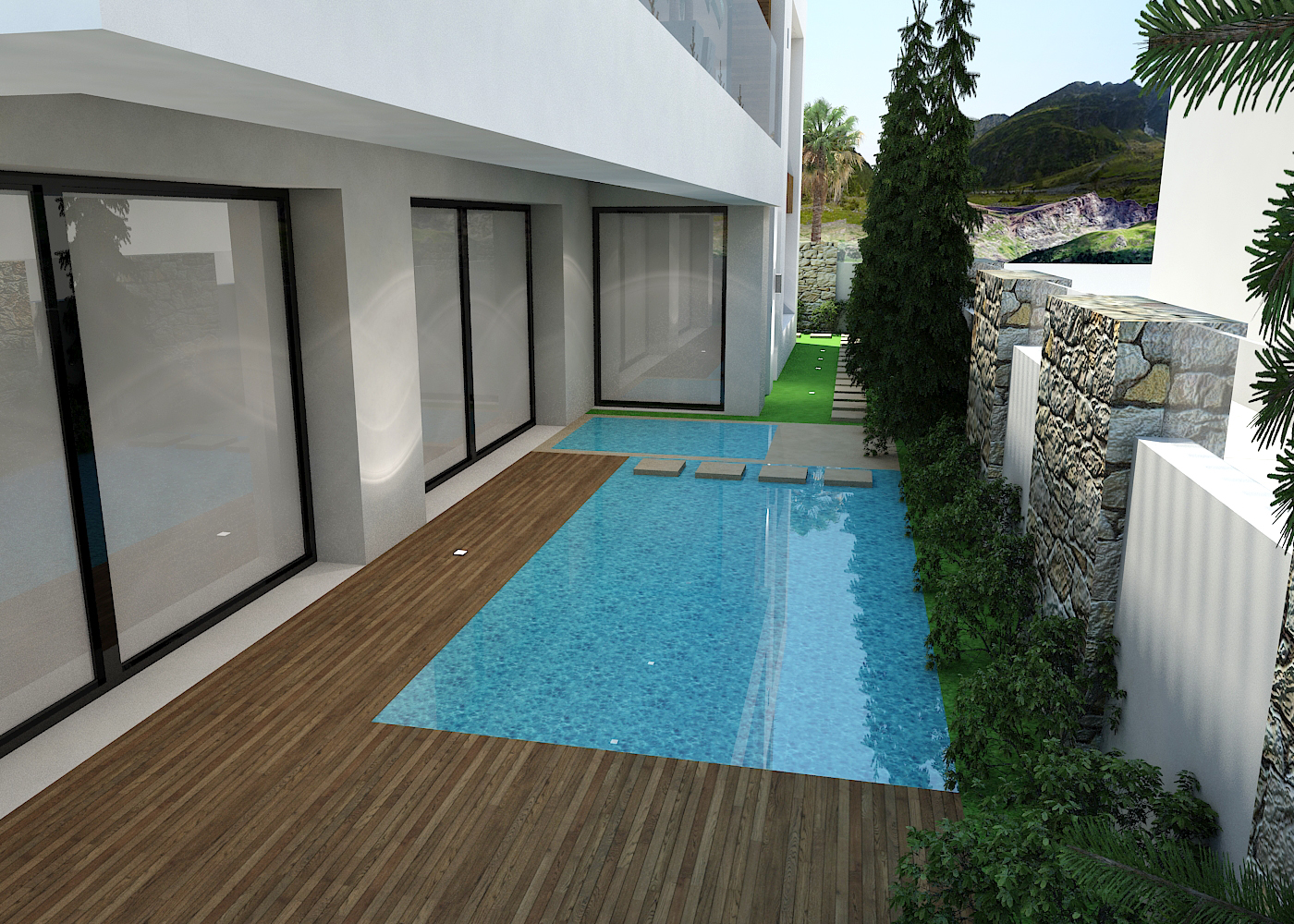 R+2 Fama – Architecte d’intérieur à Casablanca – Conception et aménagement intérieur d’immeuble moderne