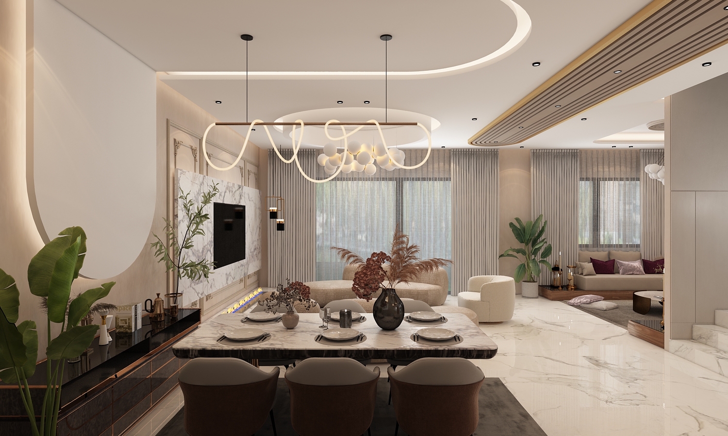 Villa Salah Victoria – Architecte d’intérieur à Casablanca – Aménagement et design intérieur résidentiel moderne et élégant