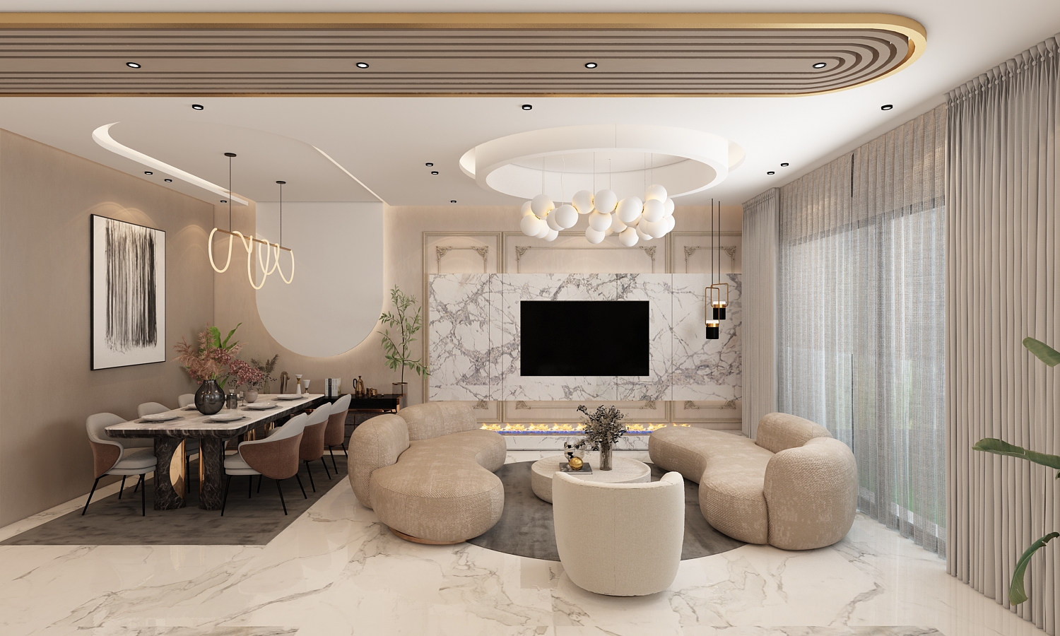 Villa Salah Victoria – Architecte d’intérieur à Casablanca – Aménagement et design intérieur résidentiel moderne et élégant