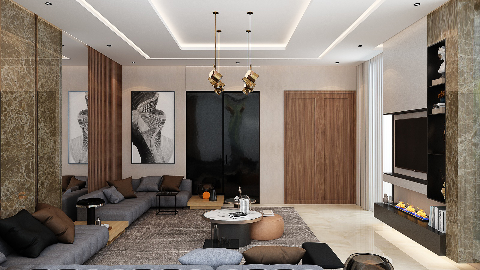 Villa Rachid Oudghiri – Architecte d’intérieur à Casablanca – Aménagement et design intérieur résidentiel moderne et élégant
