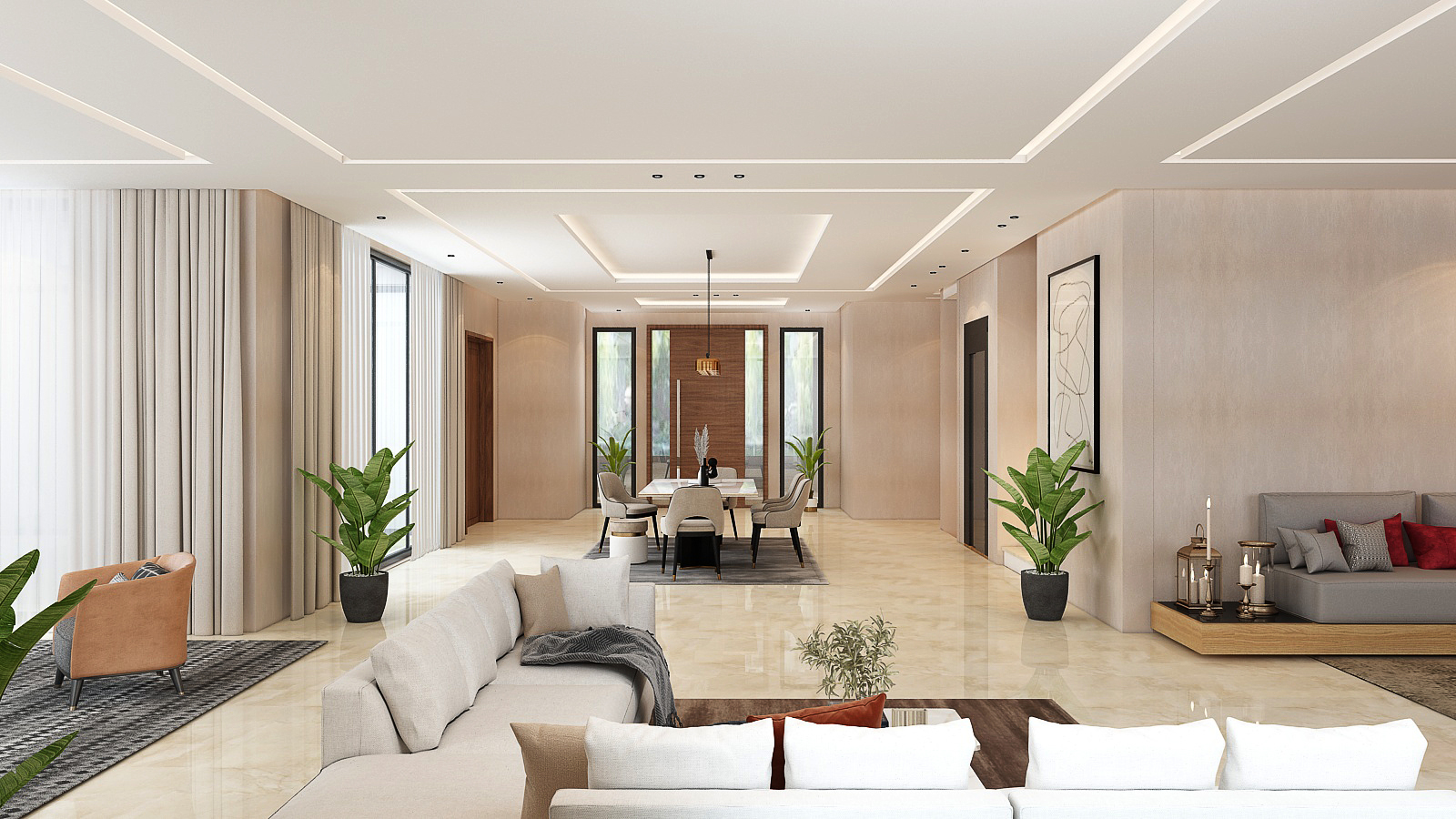 Villa Rachid Oudghiri – Architecte d’intérieur à Casablanca – Aménagement et design intérieur résidentiel moderne et élégant