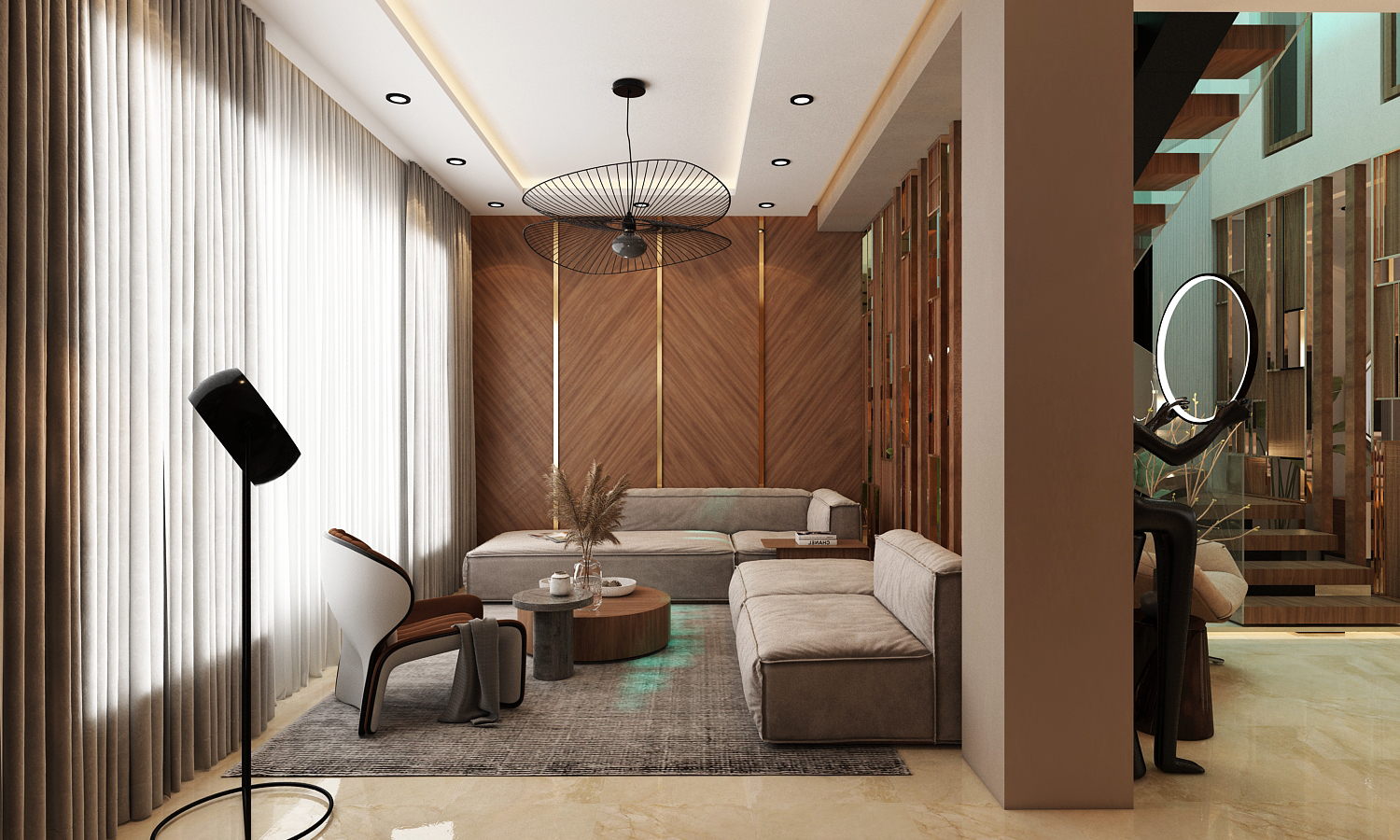 Villa Youness – Architecte d’intérieur à Casablanca – Aménagement et design intérieur résidentiel moderne et élégant