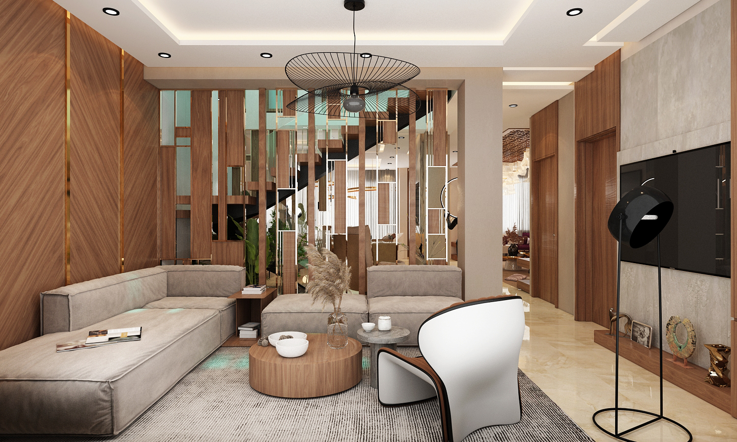 Villa Youness – Architecte d’intérieur à Casablanca – Aménagement et design intérieur résidentiel moderne et élégant