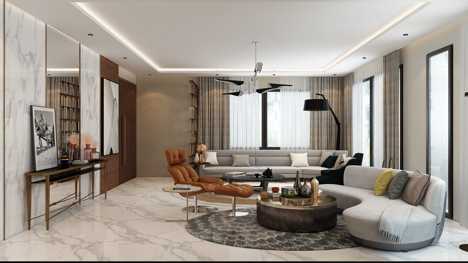 R+2 Fama – Architecte d’intérieur à Casablanca – Conception et aménagement intérieur d’immeuble moderne