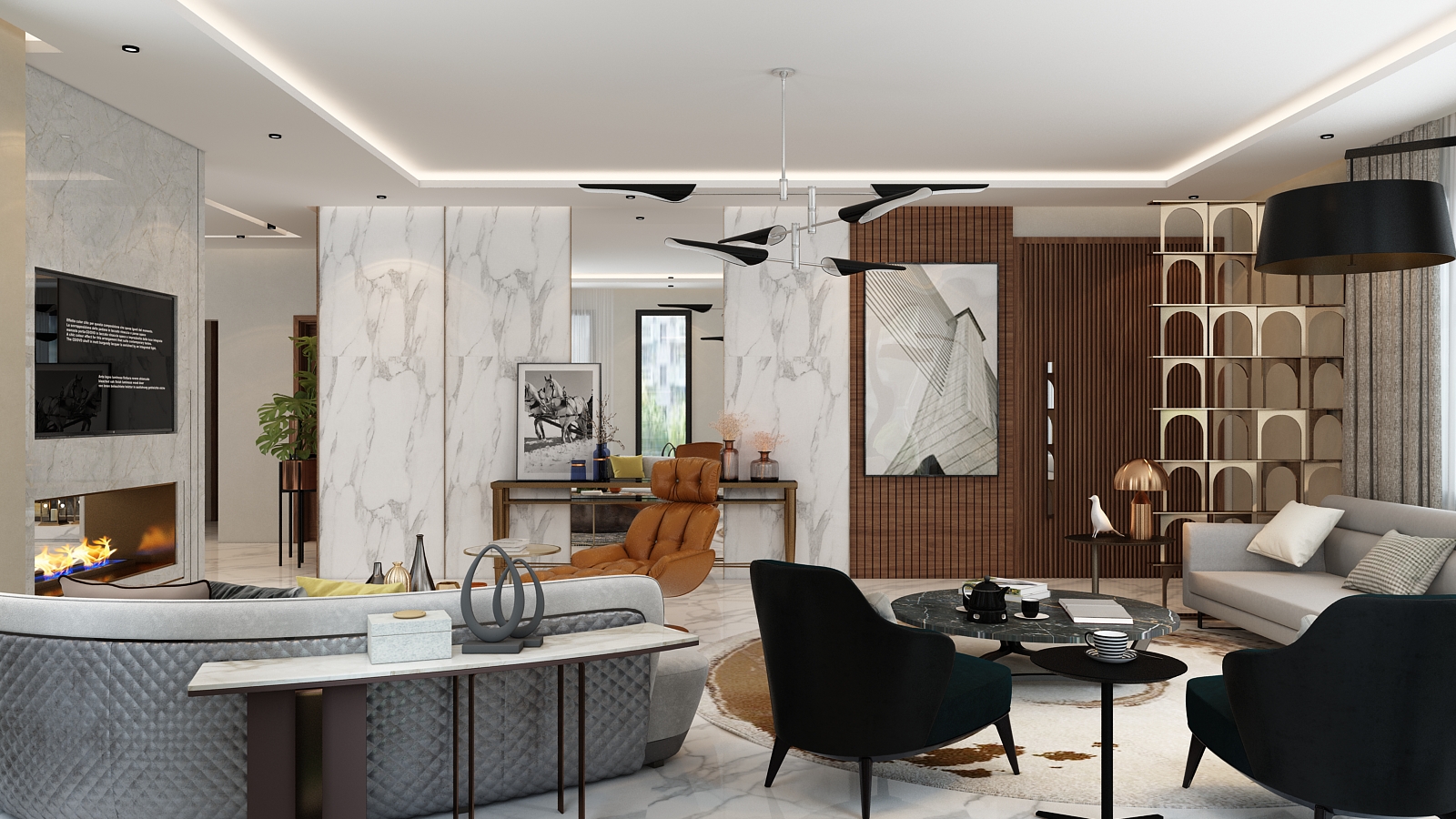 R+2 Fama – Architecte d’intérieur à Casablanca – Conception et aménagement intérieur d’immeuble moderne