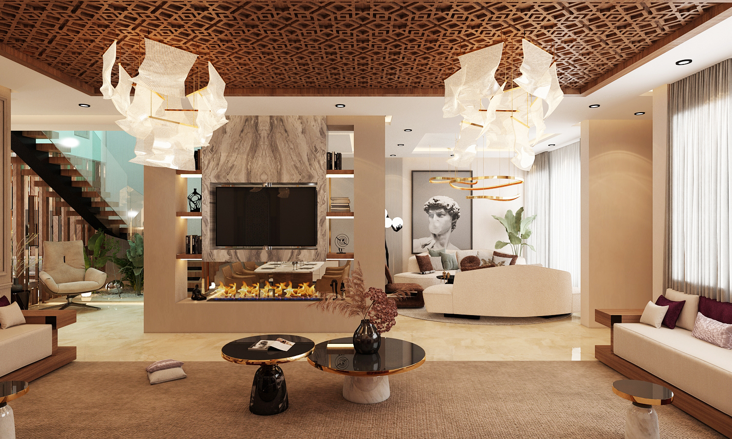 Villa Youness – Architecte d’intérieur à Casablanca – Aménagement et design intérieur résidentiel moderne et élégant