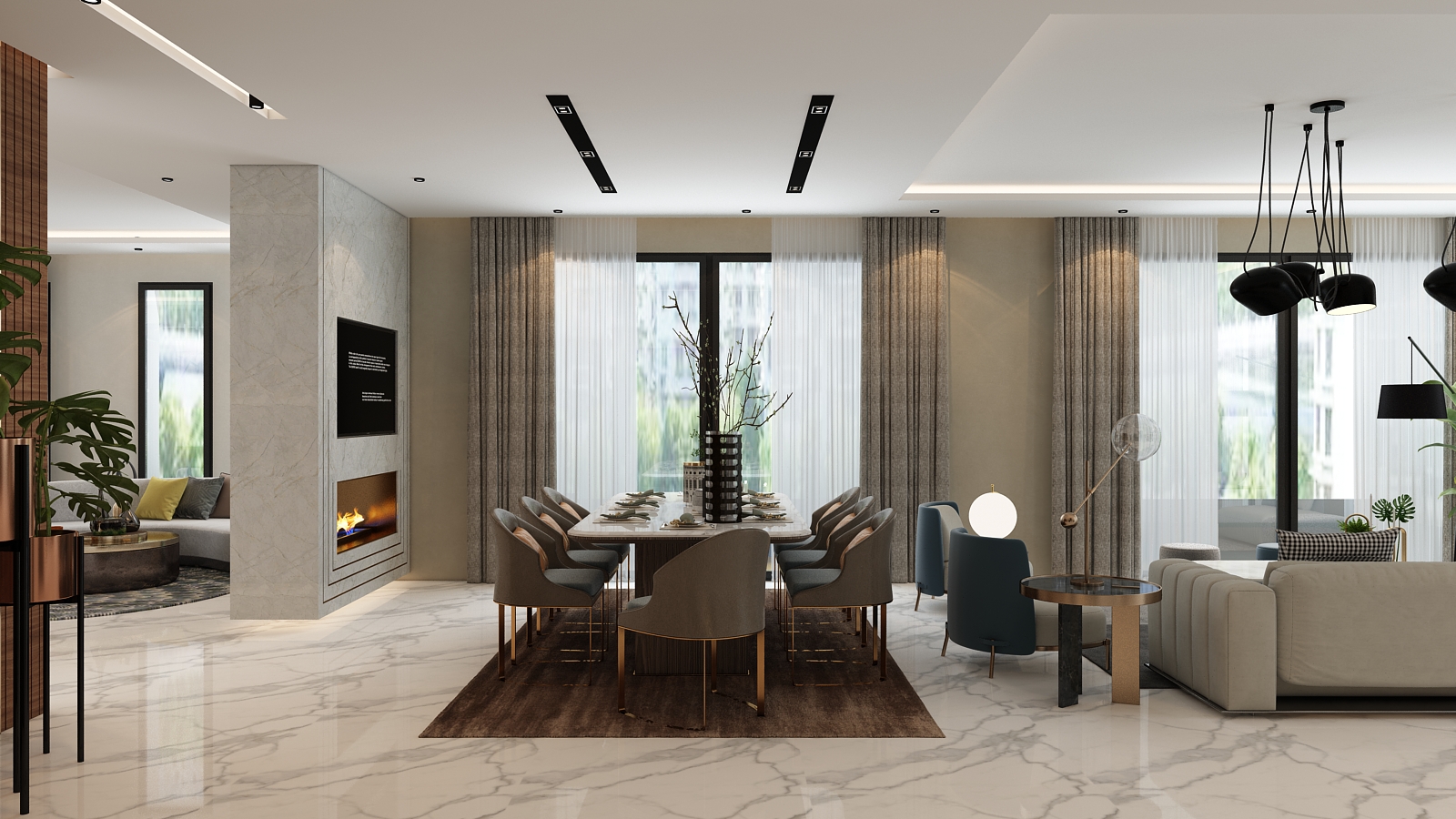 R+2 Fama – Architecte d’intérieur à Casablanca – Conception et aménagement intérieur d’immeuble moderne