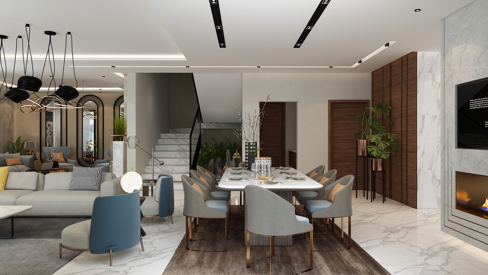 R+2 Fama – Architecte d’intérieur à Casablanca – Conception et aménagement intérieur d’immeuble moderne