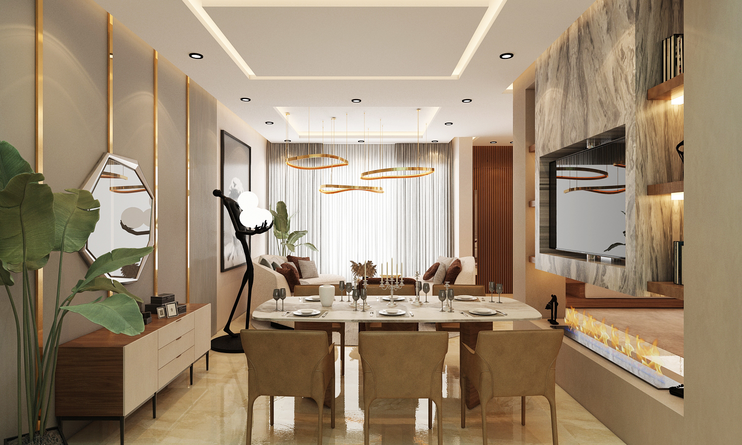 Villa Youness – Architecte d’intérieur à Casablanca – Aménagement et design intérieur résidentiel moderne et élégant